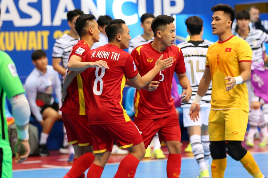 Tuyển futsal Việt Nam đứng trước cơ hội có lần thứ 3 giành vé dự World Cup Futsal. Ảnh: VFF