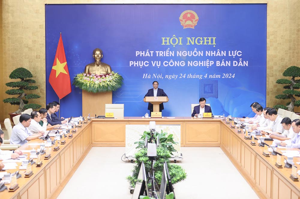 Hội nghị phát triển nguồn nhân lực phục vụ công nghiệp bán dẫn. Ảnh: VGP