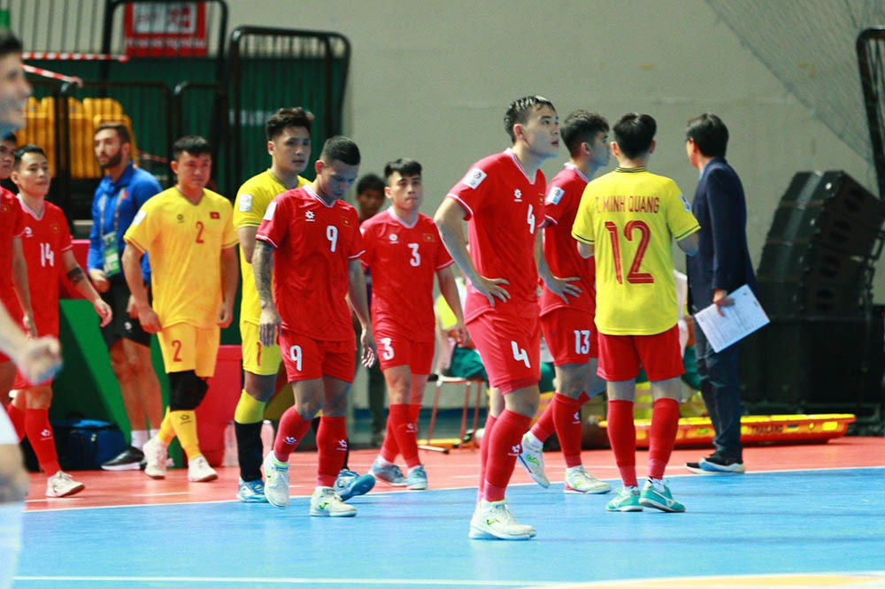 Tuyển futsal Việt Nam thất bại đáng tiếc trước Uzbekistan. Ảnh: An An
