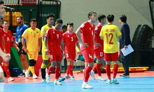 Tuyển futsal Việt Nam thất bại đáng tiếc trước Uzbekistan. Ảnh: An An