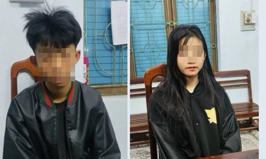 Nhóm liên quan đến vụ đánh đập nữ sinh ở Quảng Bình bị đình chỉ học 1 tuần. Ảnh: Công an Quảng Trạch
