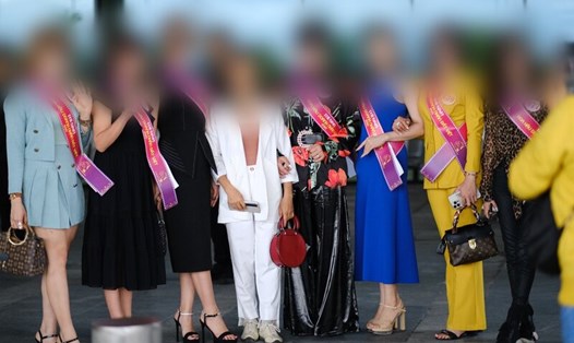 Các thí sinh tham dự cuộc thi Hoa hậu Doanh nhân Đất Việt 2023. Ảnh: PV