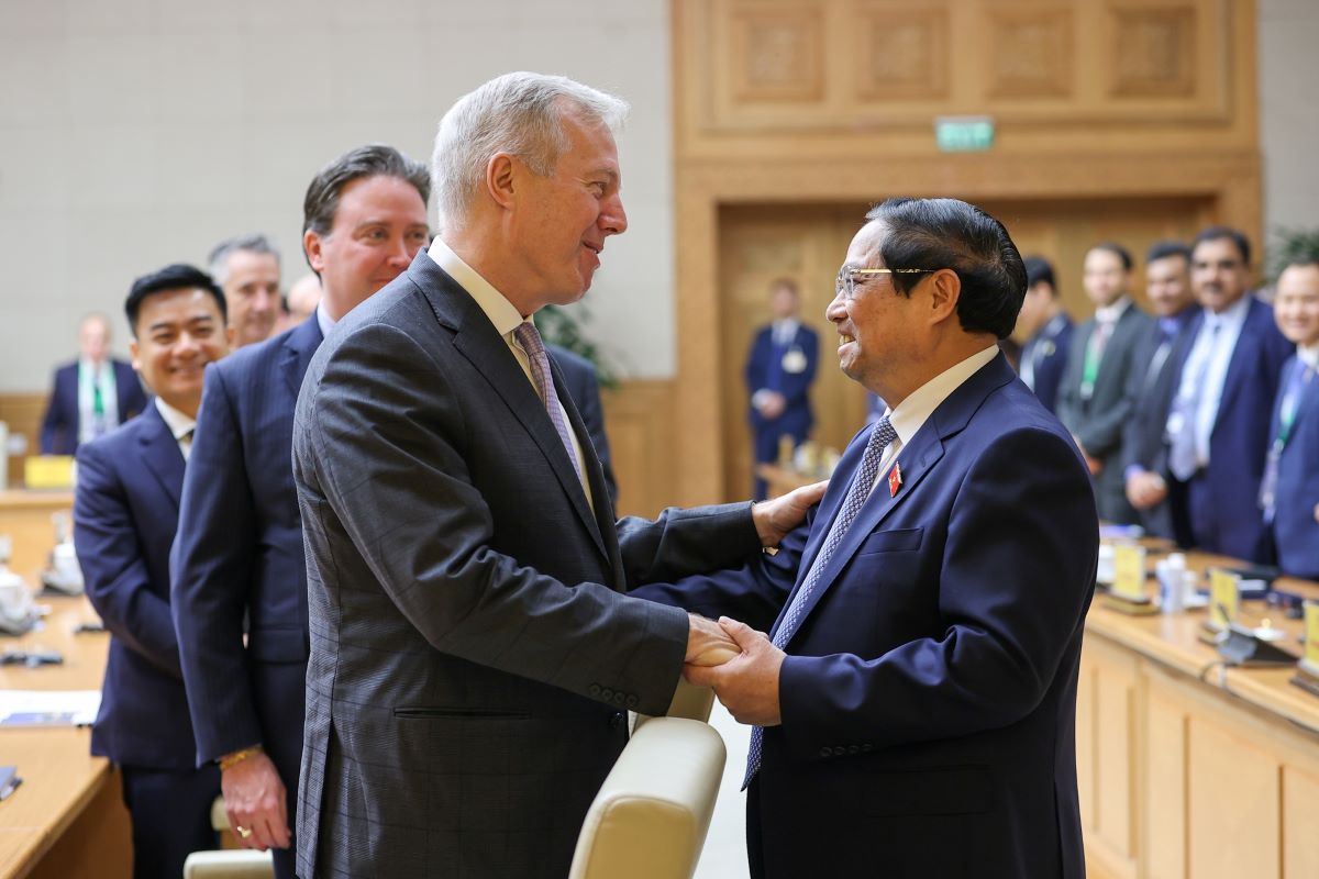 Thủ tướng Chính phủ Phạm Minh Chính tiếp ông Ted Osius, Chủ tịch kiêm Tổng Giám đốc Hội đồng Kinh doanh Mỹ-ASEAN (USABC) dẫn đầu đoàn doanh nghiệp USABC thăm và làm việc tại Việt Nam, ngày 21.3.2024. Ảnh: VGP