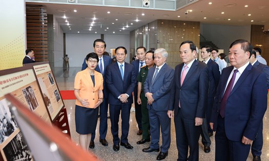 Phó Thủ tướng Chính phủ Trần Lưu Quang dự lễ kỷ niệm. Ảnh: Hải Nguyễn 