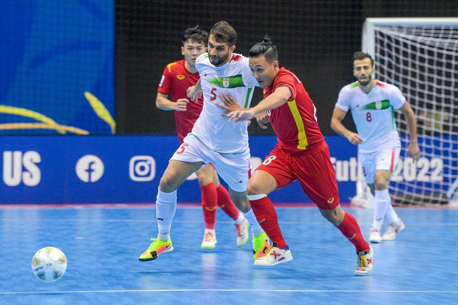 Sự thiếu vắng Minh Trí vfi chấn thương khiến sức mạnh nơi hàng tấn công tuyển futsal Việt Nam suy giảm rõ rệt. Ảnh: VFF