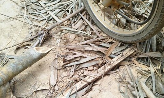 Trên các tuyến đường tuần tra quản lý bảo vệ rừng thuộc lâm phần do Công ty TNHH MTV lâm nghiệp Quảng Sơn quản lý xuất hiện các bẫy đinh sắc nhọn, gây nguy hiểm cho lực lượng chức năng và người đi đường. Ảnh: Lại Tuyến