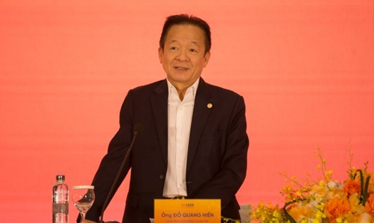 Chủ tịch HĐQT SHB Đỗ Quang Hiển phát biểu tại ĐHĐCĐ 2024