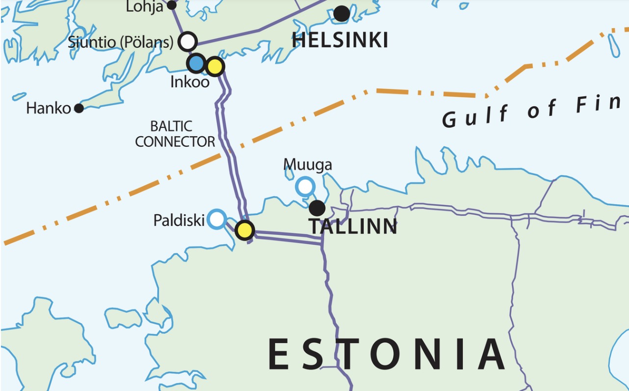 Đường ống dẫn khí Balticconnector nối giữa Estonia và Phần Lan. Ảnh: ENTSOG
