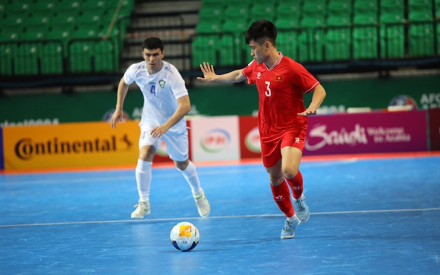 Tuyển futsal Việt Nam cần vượt qua Kyrgyzstan ở trận play-off đầu tiên. Ảnh: VFF