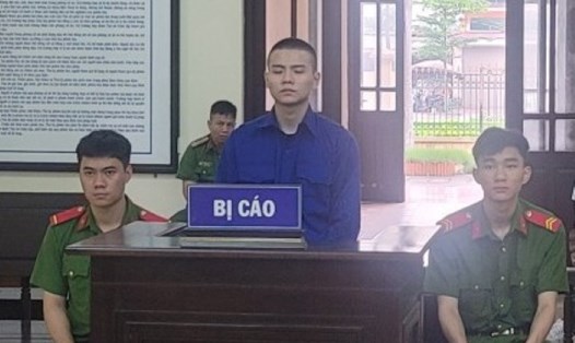 Phiên tòa xét xử bị cáo Phạm Đình Vũ. Ảnh: Viện KSND tỉnh Hải Dương