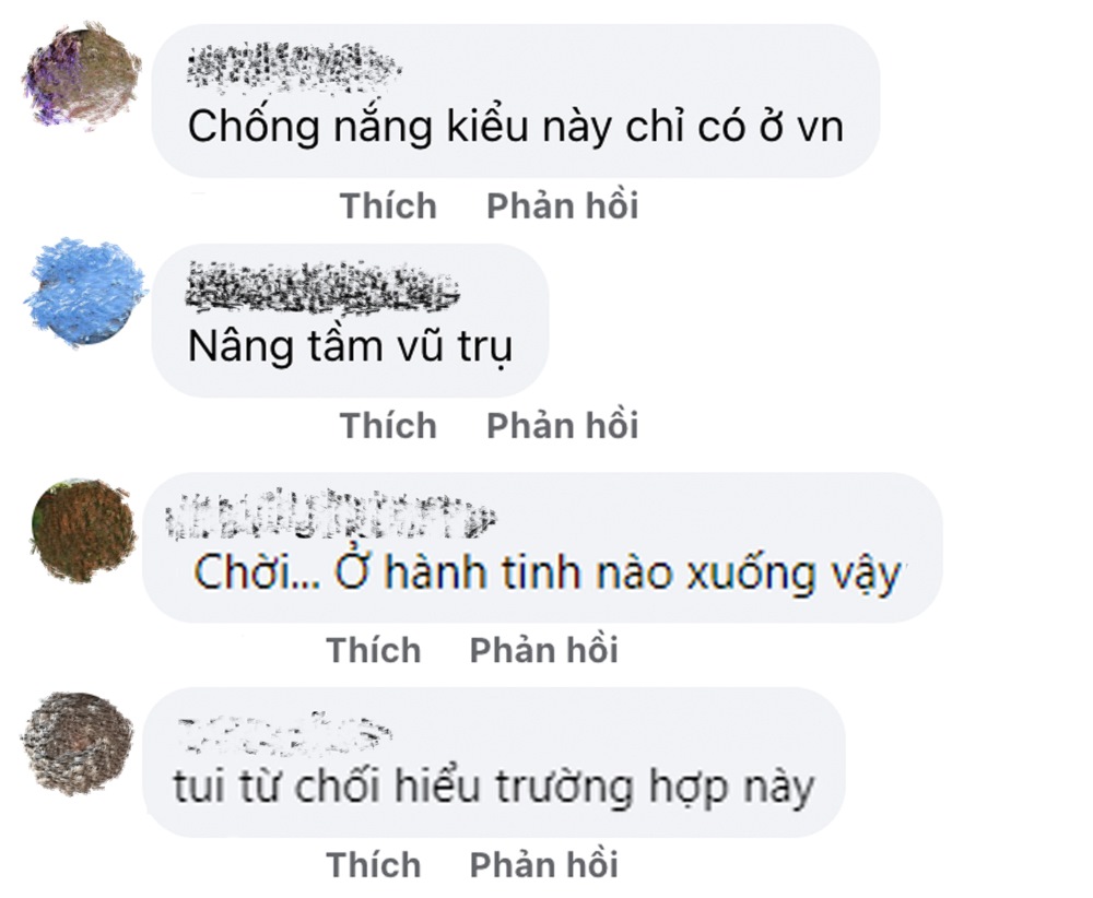 Nhiều người thán phục cách chị em phụ nữ bất chấp xấu đẹp để chống nắng. Ảnh: Chụp màn hình.