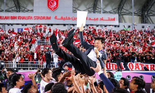 Huấn luyện viên Shin Tae-yong giúp U23 Indonesia lập kỳ tích ở Giải U23 châu Á 2024. Ảnh: AFC
