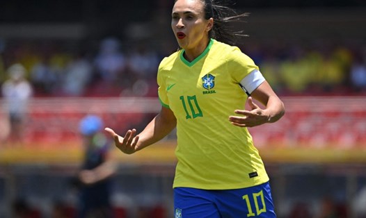 Marta đã có 22 năm khoác áo đội tuyển nữ Brazil. Ảnh: CBF