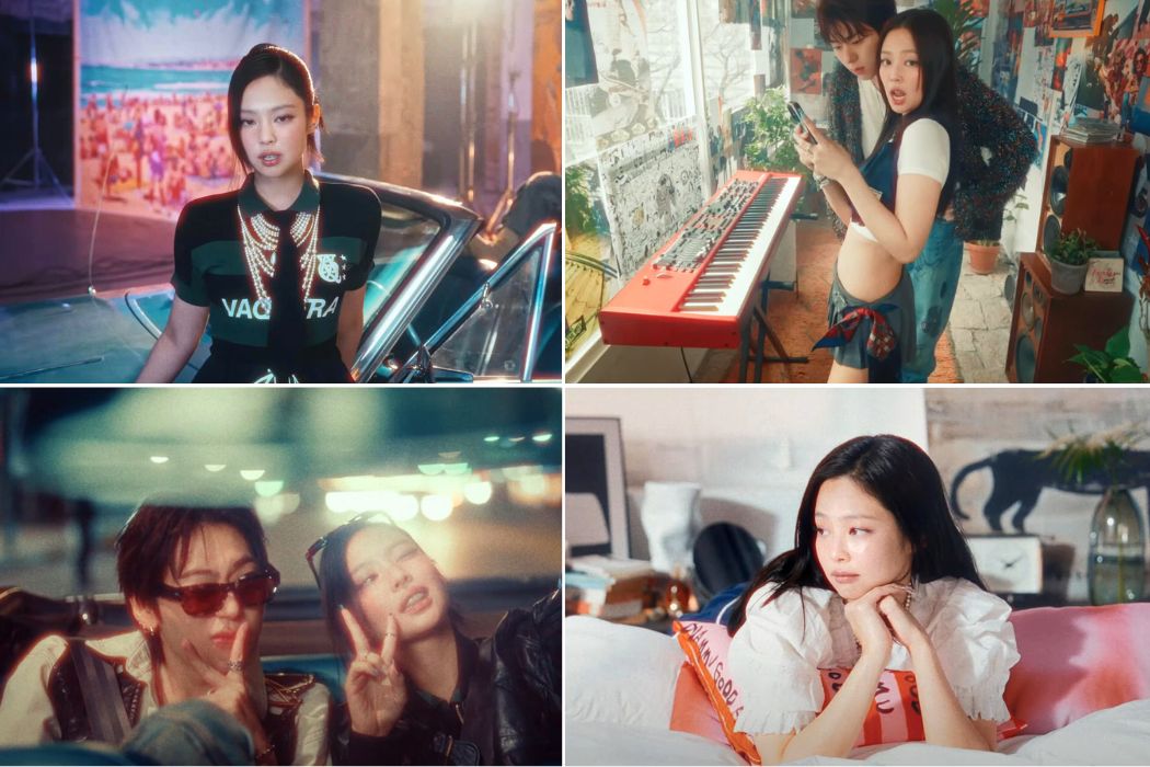 Jennie và Zico cá tính trong MV “Spot!“. Ảnh: HYBE