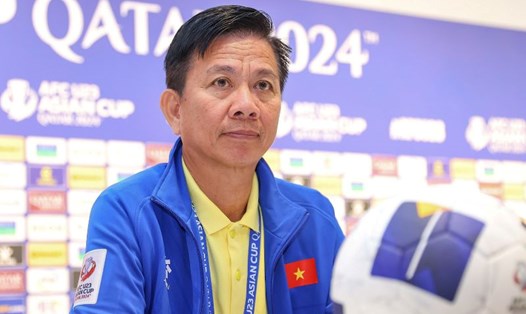 Huấn luyện viên Hoàng Anh Tuấn hài lòng về màn thể hiện của U23 Việt Nam tại giải U23 châu Á 2024. Ảnh: VFF