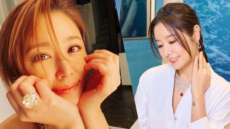Lâm Tâm Như có thú chơi kim cương đắt đỏ. Ảnh: Weibo.