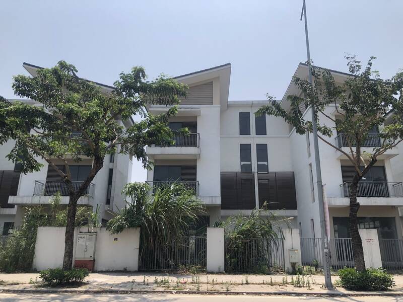 Biệt thự ở khu đô thị Dương Nội (quận Hà Đông, Hà Nội). Ảnh: Phạm Hồng