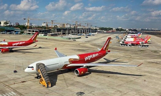 Trong quý I/2024, Vietjet mở mới 15 đường bay, nâng tổng số đường bay của hãng lên 140. Ảnh: Quang Nguyễn