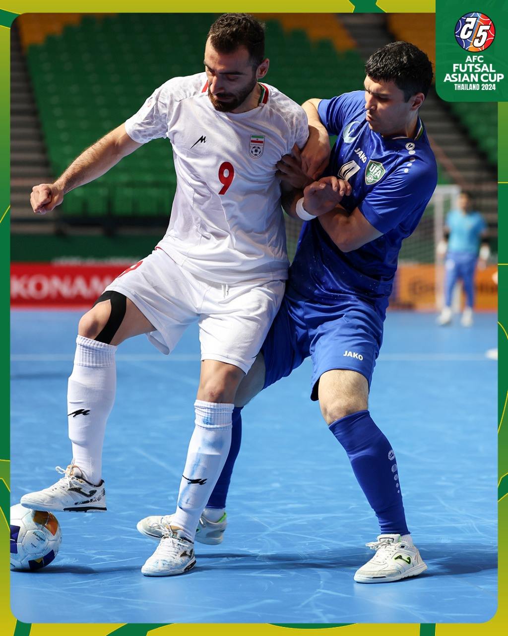 Tuyển Iran (áo trắng) là đội bóng số 1 của futsal châu Á. Ảnh: AFC