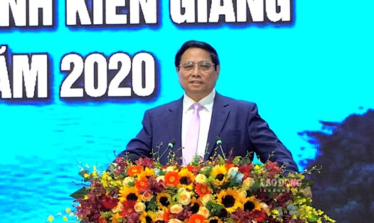 Thủ tướng Chính phủ Phạm Minh Chính phát biểu tại Hội nghị tổng kết Quyết định số 178. Ảnh: Nguyên Anh