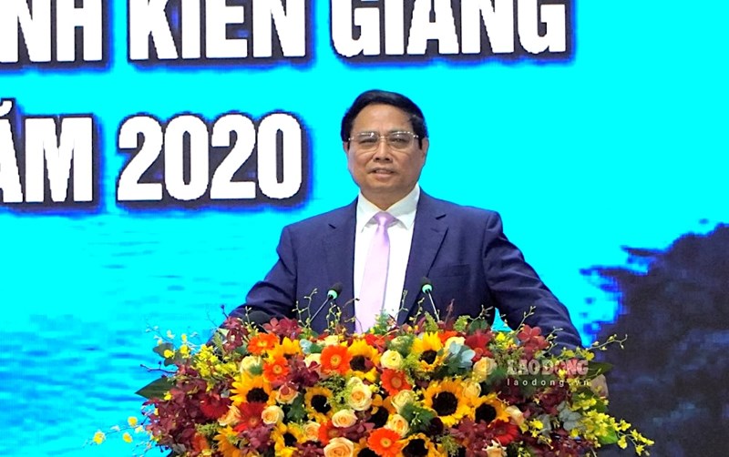 Thủ tướng Chính phủ Phạm Minh Chính phát biểu tại Hội nghị tổng kết Quyết định số 178. Ảnh: Nguyên Anh