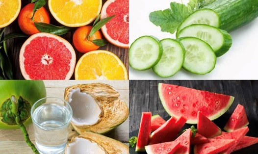 Những thực phẩm giúp bạn đánh bay nắng nóng của mùa hè. Đồ họa: Hương Giang