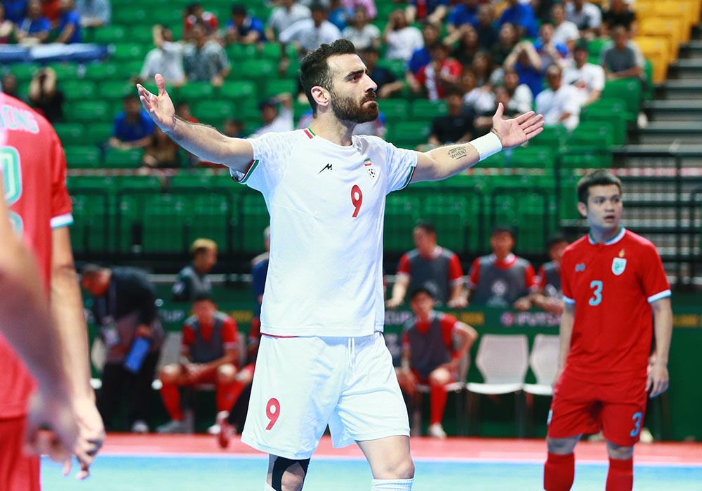 Tuyển futsal Iran sớm có bàn mở tỉ số. Ảnh: Quốc Khang