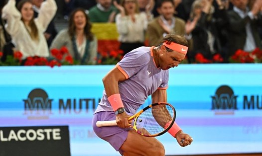 Rafael Nadal đang dần lấy lại phong độ trên mặt sân đất nện sở trường. Ảnh: MMOPEN
