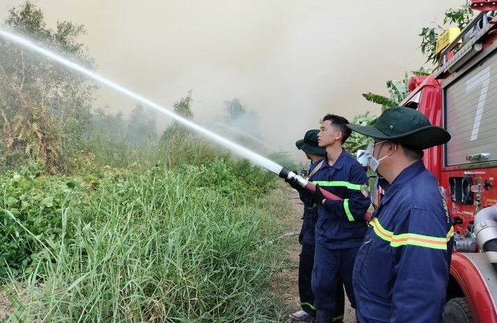 Tại Cà Mau đã từng cháy rừng kinh tế của đơn vị Quân sự nên công tác phòng chống cháy rừng nghiêm ngặt hơn. Ảnh: Nhật Hồ