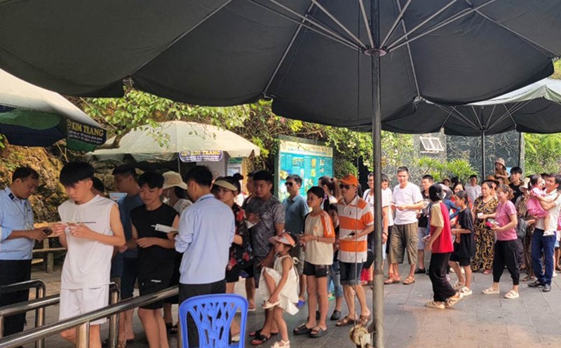 Khách tham quan vịnh Hạ Long trong 3 ngày nghỉ lễ tăng 223% so với cùng kỳ. Ảnh: Ban Quản lý vịnh