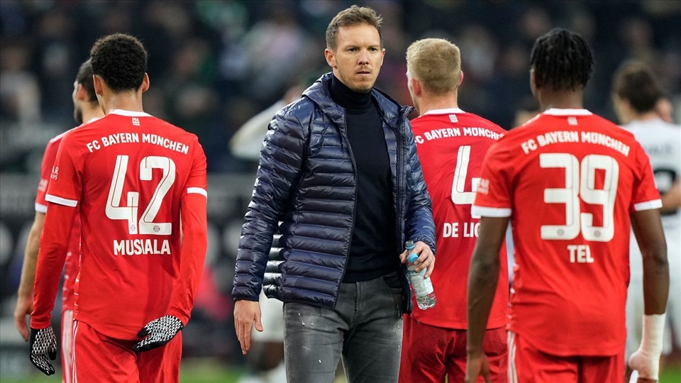 Nagelsmann khi còn dẫn dắt Bayern Munich.  Ảnh: AFP