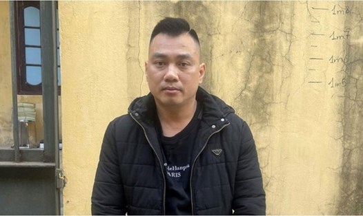 Tài xế Nguyễn Thanh Tâm bị Công an TP Bắt Giang khởi tố về hành vi chống người thi hành công vụ khi bị kiểm tra nồng độ cồn, hồi đầu tháng 1.2024. Ảnh: Công an cung cấp