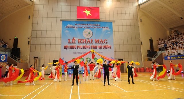 Hải Dương khai mạc Hội khỏe Phù Đổng 2024. Ảnh: Cổng TTĐT Hải Dương