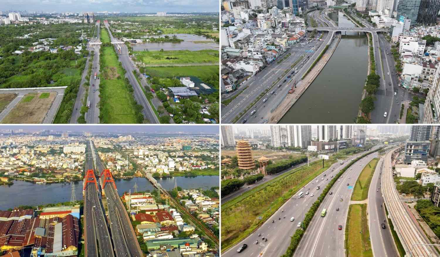 4 đại lộ thay đổi diện mạo giao thông TPHCM.  Ảnh: Minh Quân