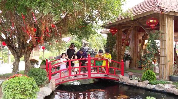 Khu du lịch sinh thái xã Hiên Vân có nhiều hoạt động trải nghiệm cho các cháu nhỏ. Ảnh: Vân Trường