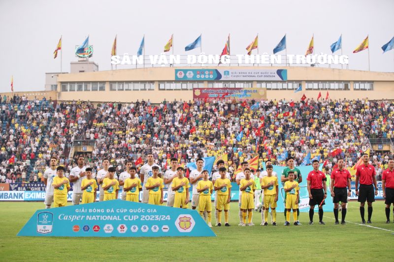 Tối 30.4, câu lạc bộ Nam Định tiếp đón Bình Dương tại vòng tứ kết Cúp Quốc gia 2023-2024.