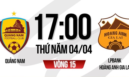 Câu lạc bộ Quảng Nam chạm trán Hoàng Anh Gia Lai tại vòng 15 V.League 2023-2024. Ảnh: FPT Play