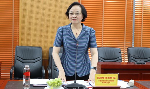 Bộ trưởng Bộ Nội vụ Phạm Thị Thanh Trà. Ảnh: Anh Cao