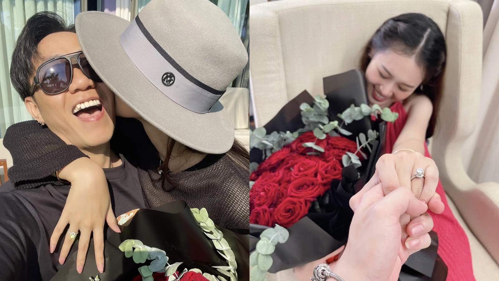 Anh Đức cầu hôn bạn gái. Ảnh: Facebook nhân vật