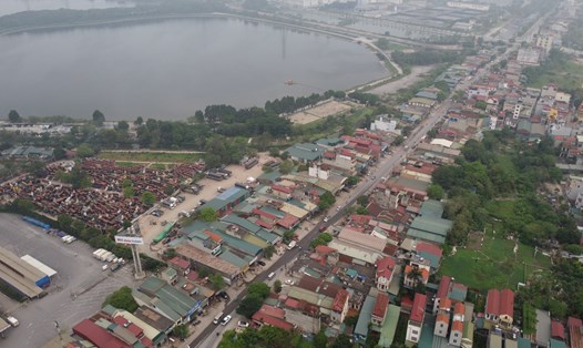 Tuyến đường dài hơn 3,5 km tại quận Hoàng Mai (Hà Nội). Ảnh: Vĩnh Hoàng
