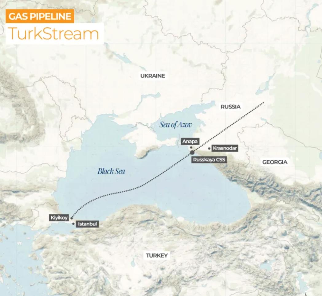 Đường ống dẫn khí TurkStream. Ảnh: Gazprom