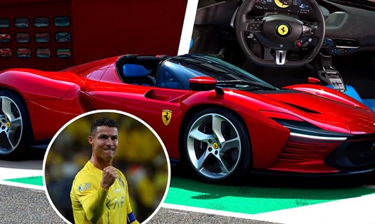 Ronaldo vừa bổ sung Ferrari Daytona SP3 vào bộ sưu tập siêu xe của mình. Ảnh: CarScoops