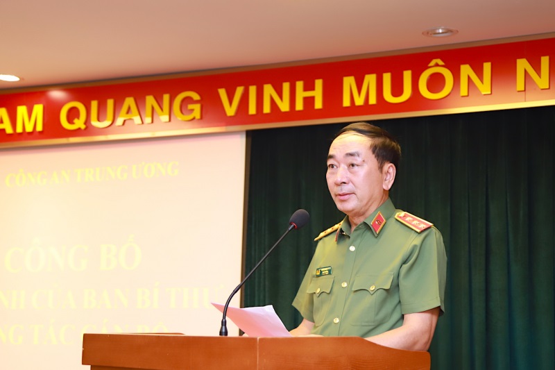 Thứ trưởng Trần Quốc Tỏ phát biểu giao nhiệm vụ tại buổi lễ. Ảnh: CAND.com.vn