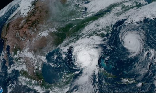 Bão Idalia trong mùa bão Đại Tây Dương 2023. Ảnh: NOAA