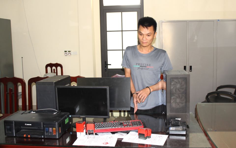 Đối tượng Nguyễn Sơn Bách. Ảnh: Công an cung cấp 