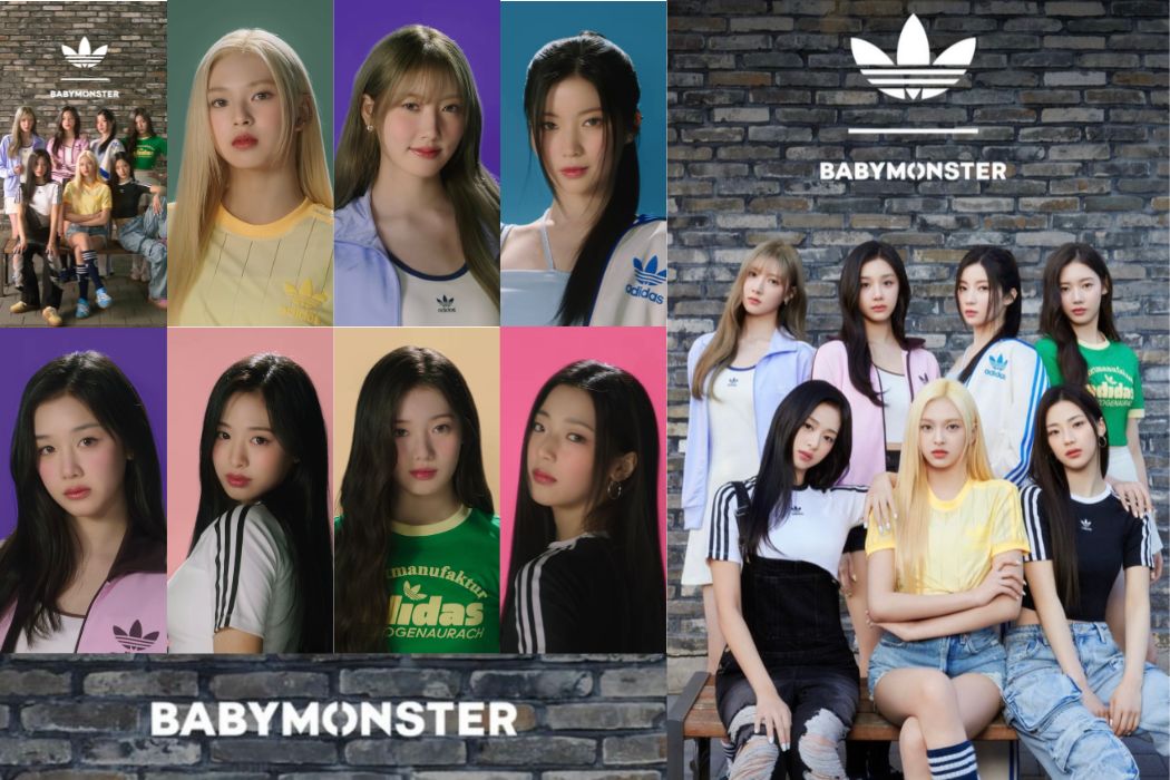 Baby Monster trở thành người mẫu cho Adidas Hàn Quốc. Ảnh: YG