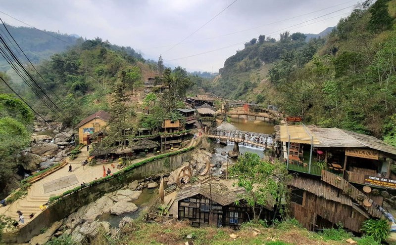 Bản Cát Cát ở Sa Pa được nhiều du khách ghé thăm. Ảnh: Bảo Nguyên