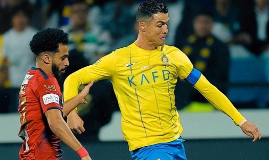 Ronaldo vào sân từ ghế dự bị trong trận đấu với Damac. Ảnh: Al-Nassr