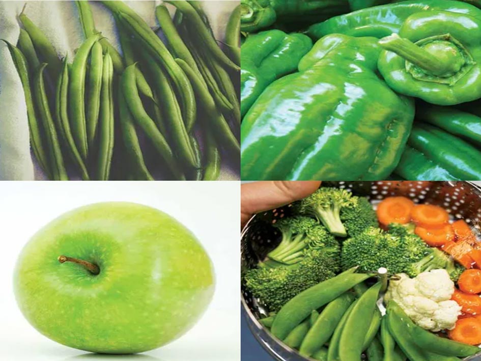 5 thực phẩm màu xanh có tác dụng rất tốt trong việc giảm cân. Đồ họa: Hồng Diệp.