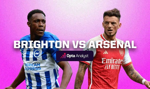 Brighton tiếp đón Arsenal trên sân nhà tại vòng 32 Premier League.  Ảnh: Opta